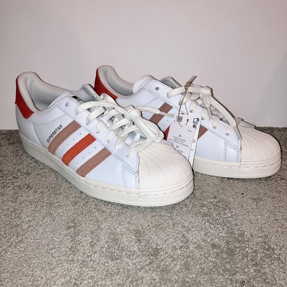 Adidas superstars size 10 men’s, Orange and Brown, Brand New - Picture 1 of 7